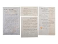 [CIVIL WAR]. Documents related to the surrender and occupation of Charleston, SC.