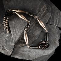 Joe H. Quintana, Attributed (Cochiti, 1915-1995) — Sterling Silver and Black Coral Necklace