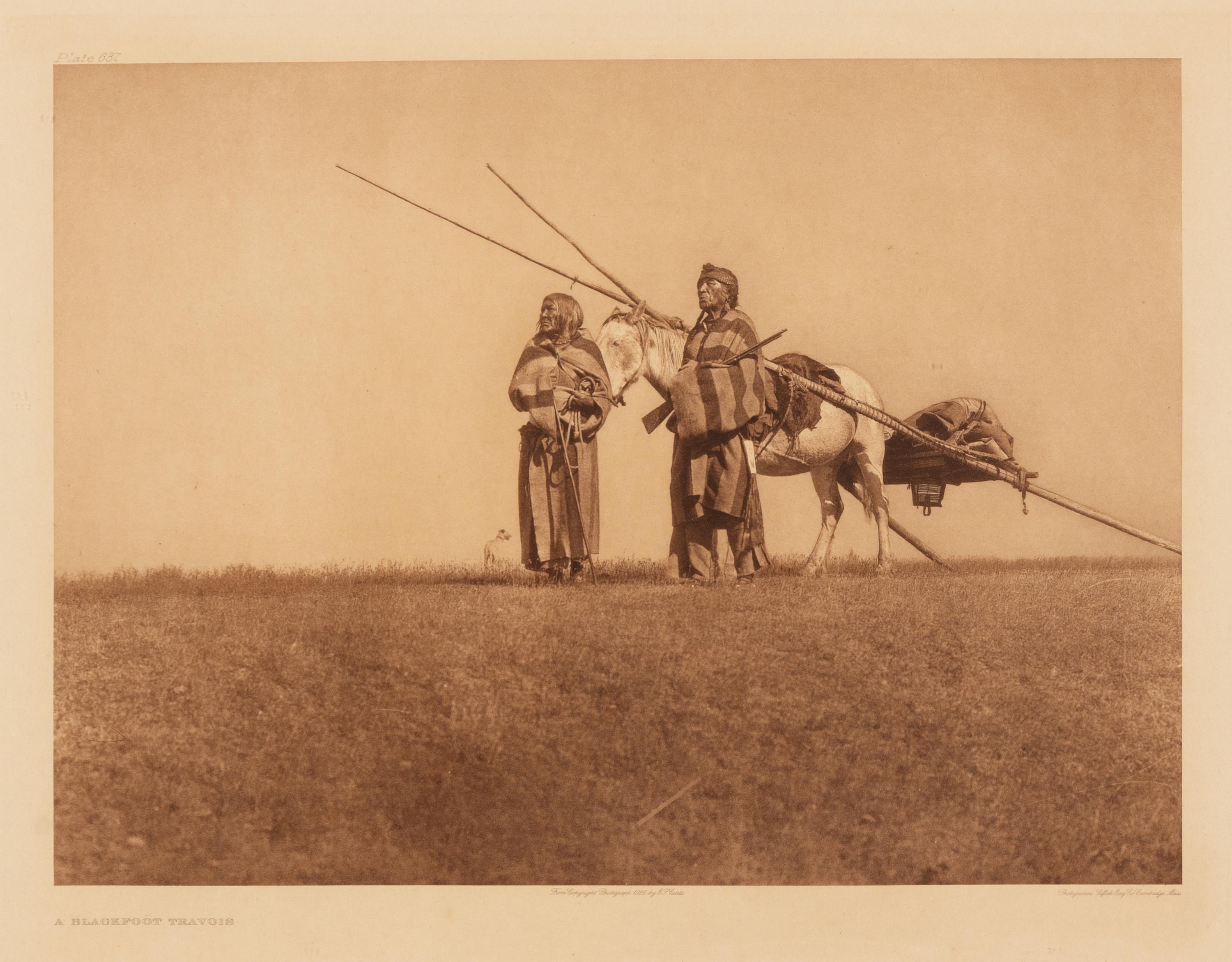 [Native American]. Curtis, Edward S. (1868-1952). A group of 6 large photogravures, comprising:
