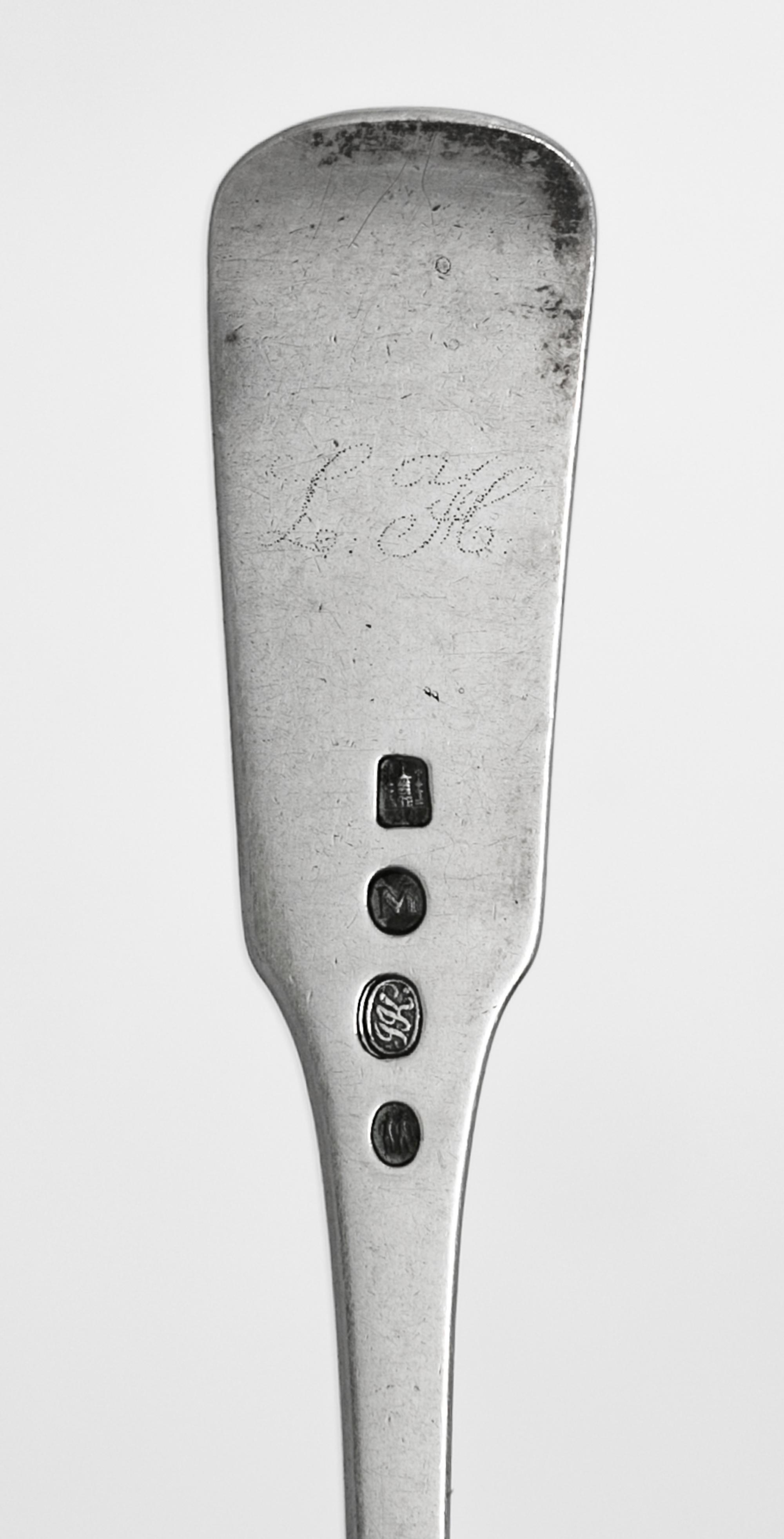 Five Danish Silver Flatware Articles
