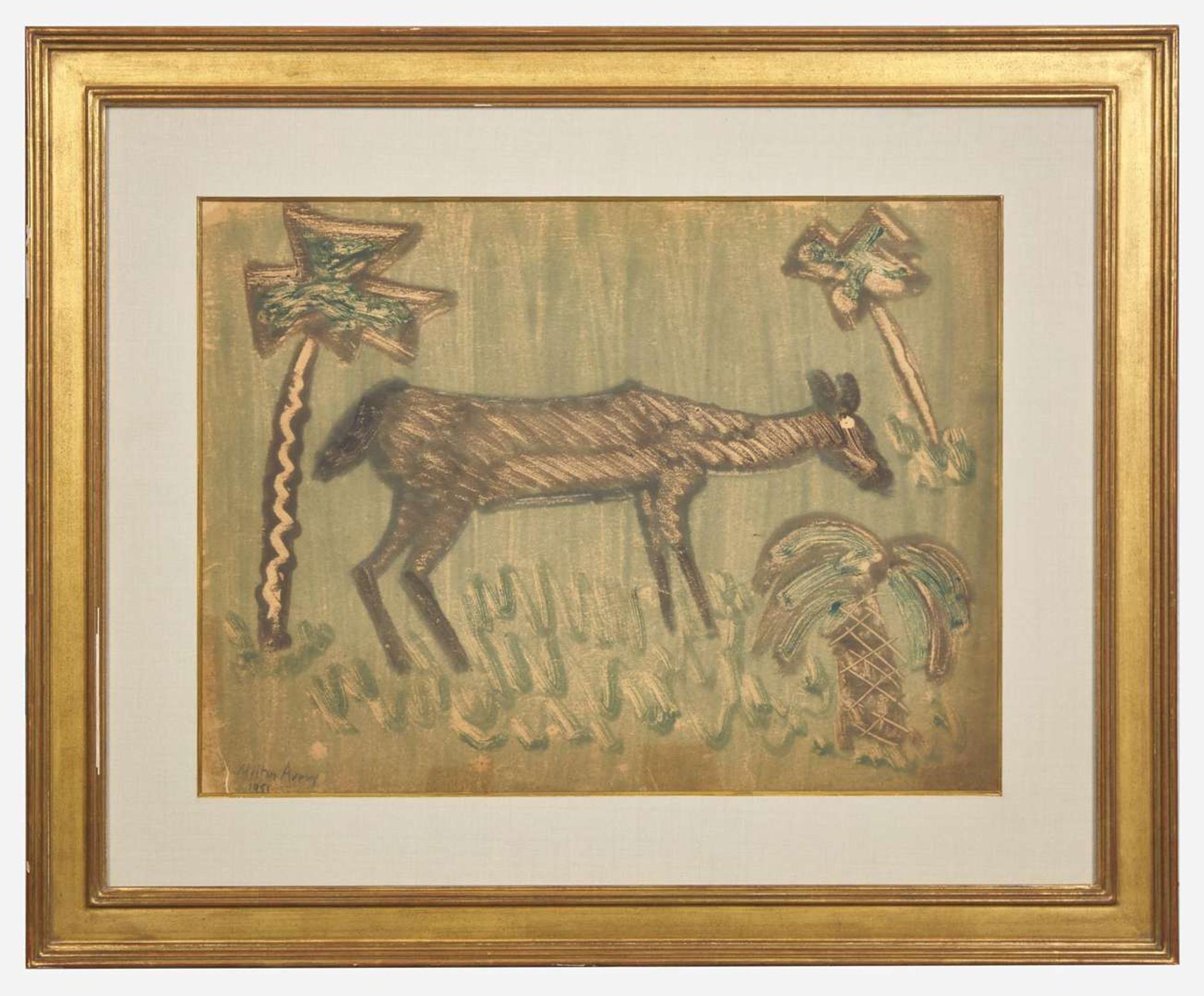 Milton Avery (American, 1885–1965) - Young Deer at Night