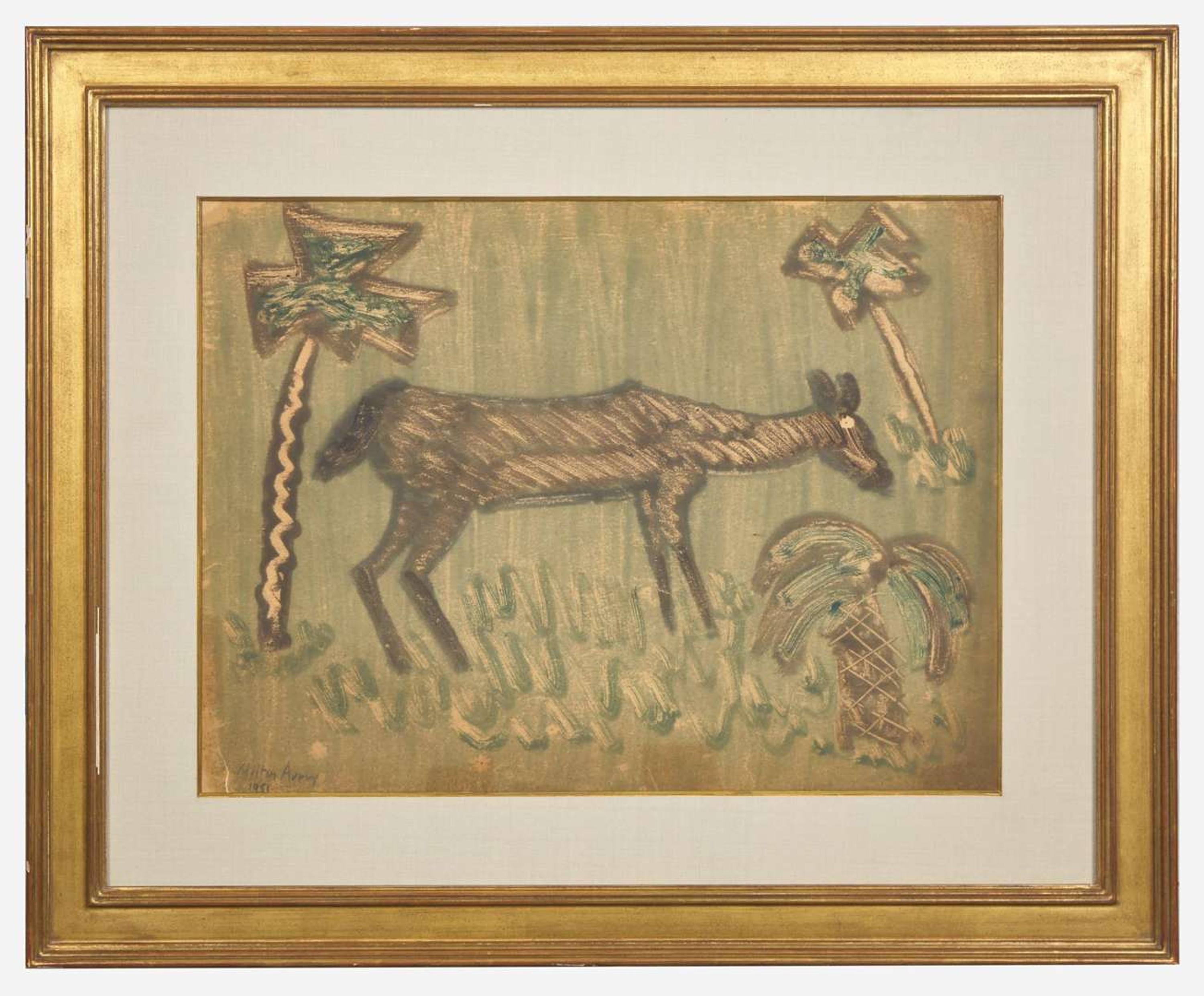Milton Avery (American, 1885–1965) - Young Deer at Night