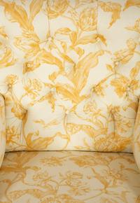 A William IV Style Button Tufted Mahogany Easy Chair