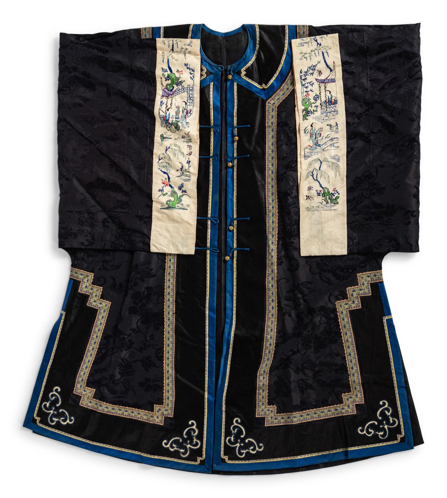 Three Chinese Embroidered Silk Lady's Jackets