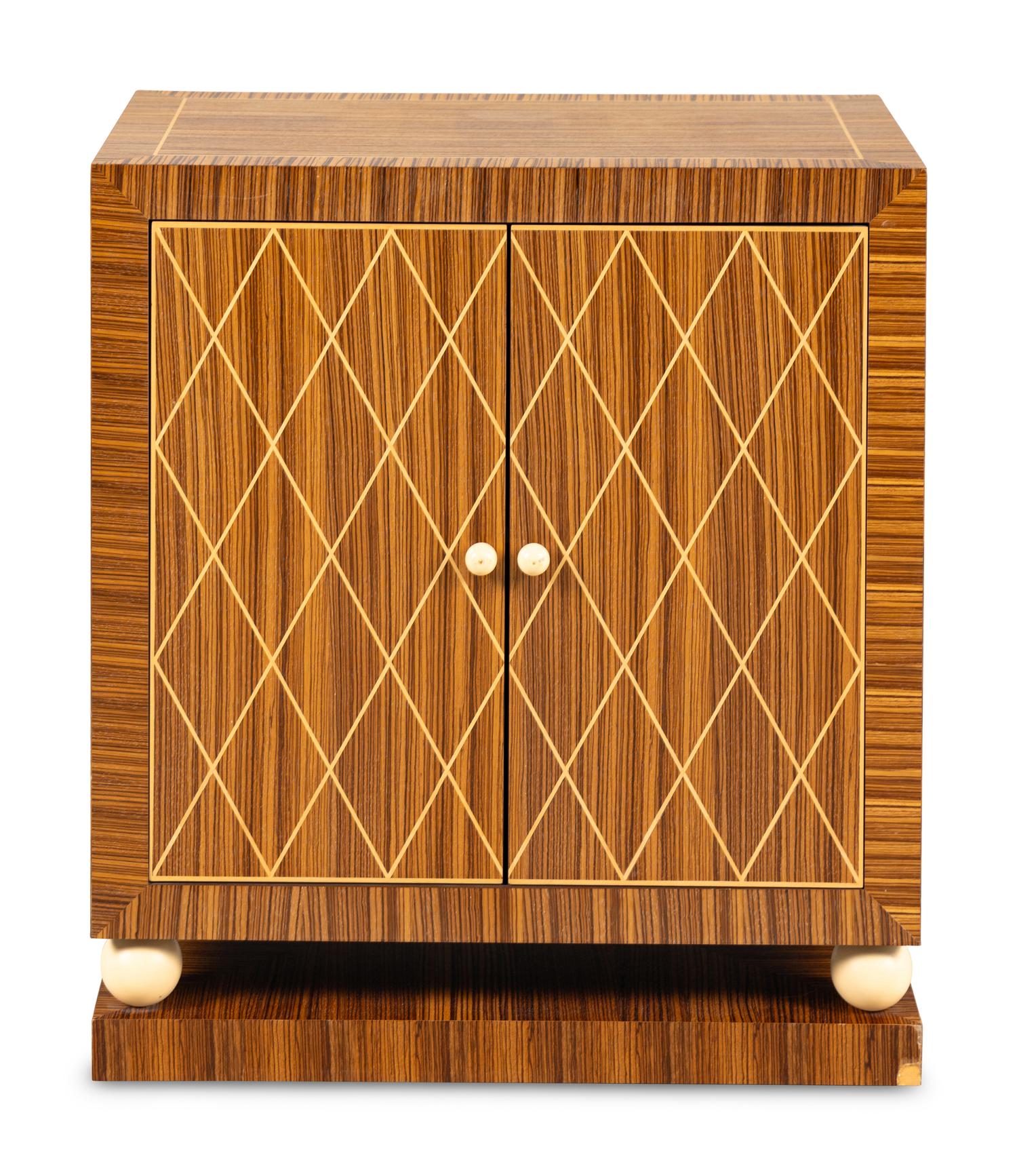 A Contemporary Marquetry Cabinet