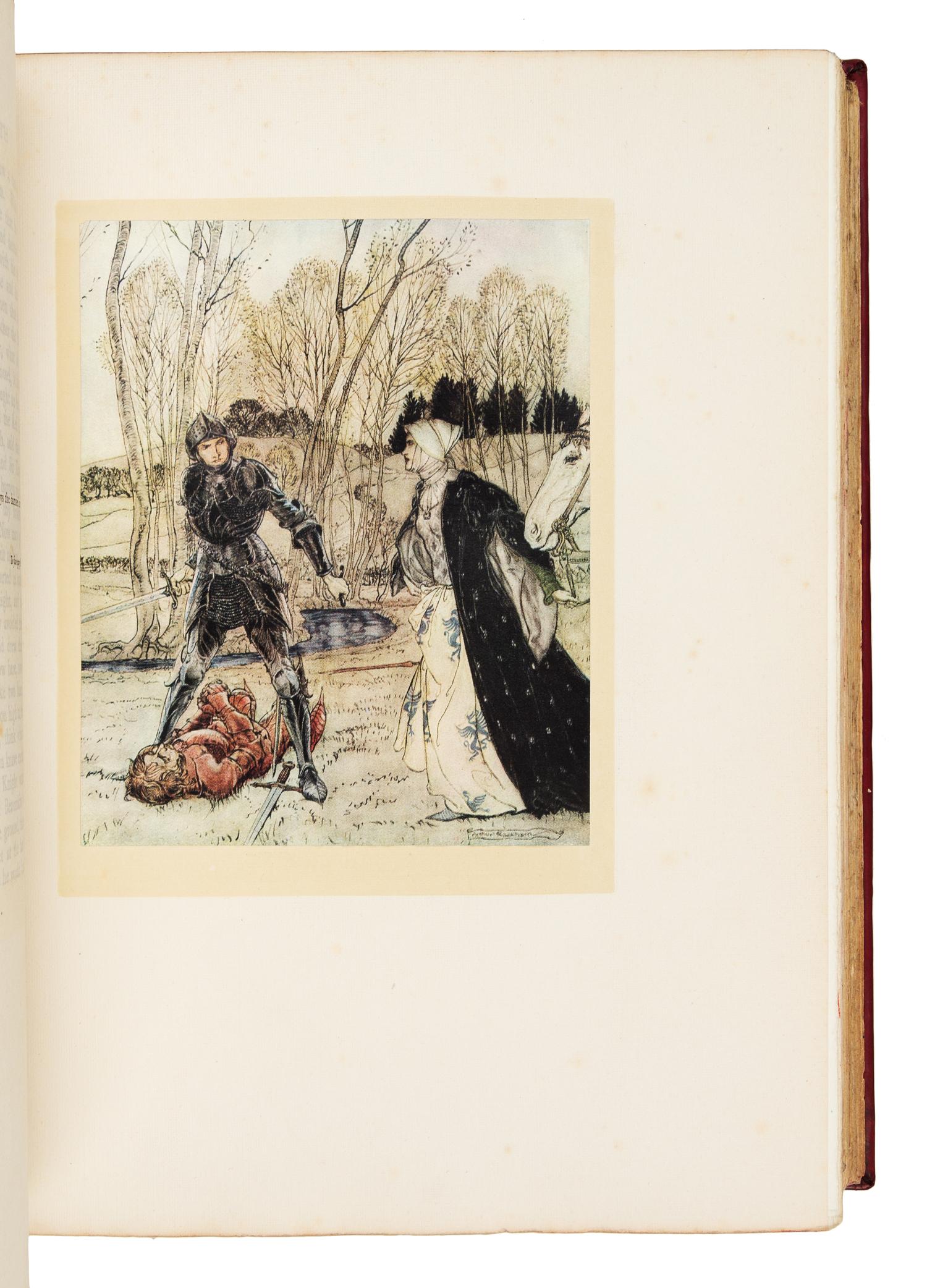RACKHAM, Arthur. -- Thomas MALORY. The Romance of King Arthur and his Knights of the Round Table. London: Macmillan and Co., 1917.