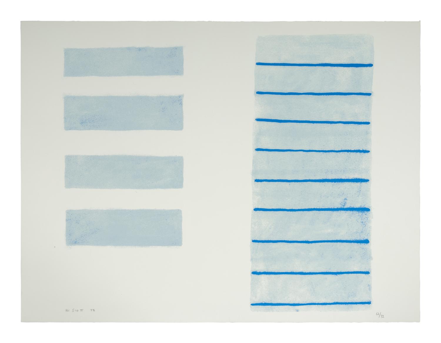 Equals and Blue Field (two prints from A Poem for Alexander ), 1972