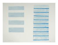 Equals and Blue Field (two prints from A Poem for Alexander ), 1972