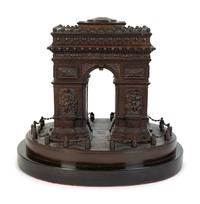 A French Grand Tour Patinated Bronze Model of the Arc de Triomphe by LeBlanc Freres — FOURTH QUARTER 19TH CENTURY