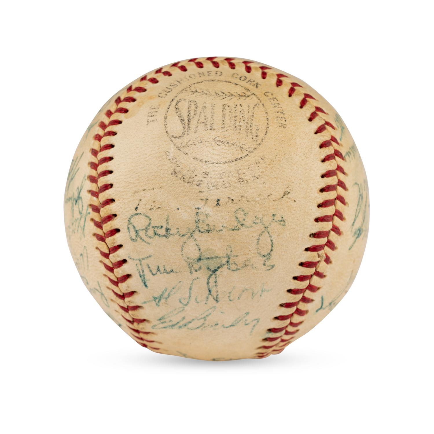 A 1956 Cincinnati Reds Team Signed Autograph Baseball