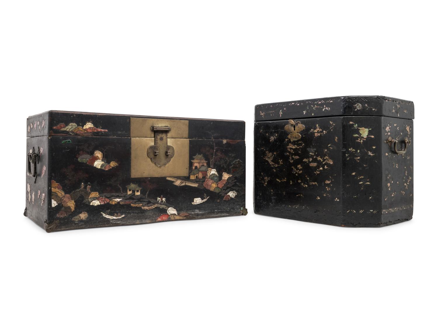 Two Lacquered Boxes