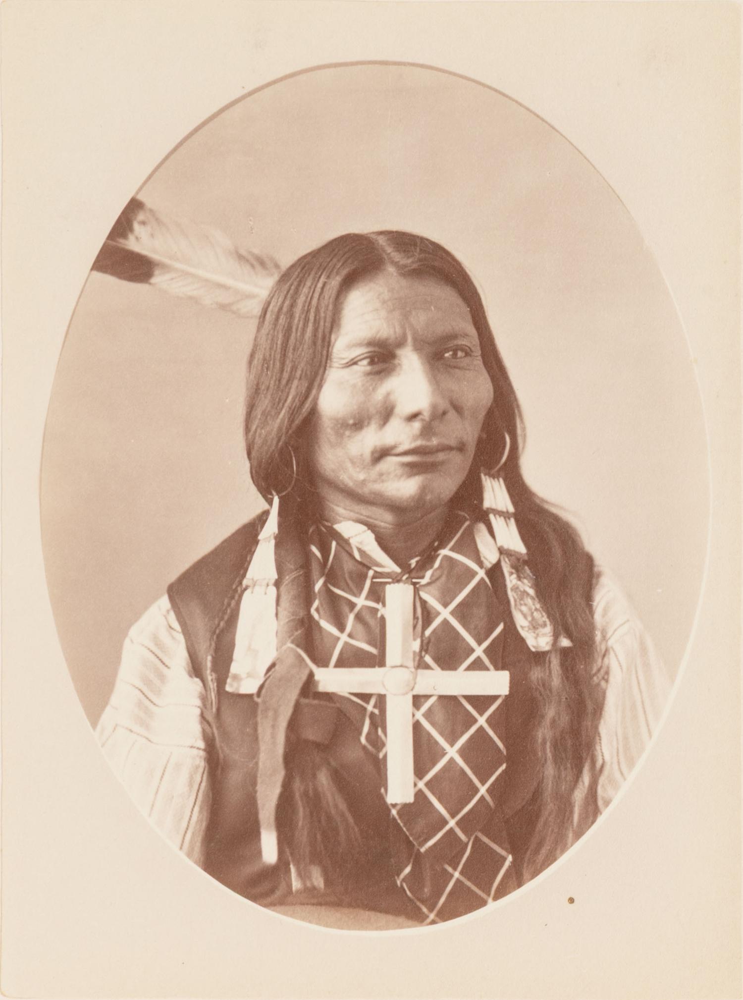 GARDNER, Alexander (1821-1882), photographer. Albumen photograph of Lone Wolf, Tchan-Gm-Ani-To-I-Sh-Na-Lah. Washington, DC.