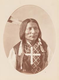 GARDNER, Alexander (1821-1882), photographer. Albumen photograph of Lone Wolf, Tchan-Gm-Ani-To-I-Sh-Na-Lah. Washington, DC.
