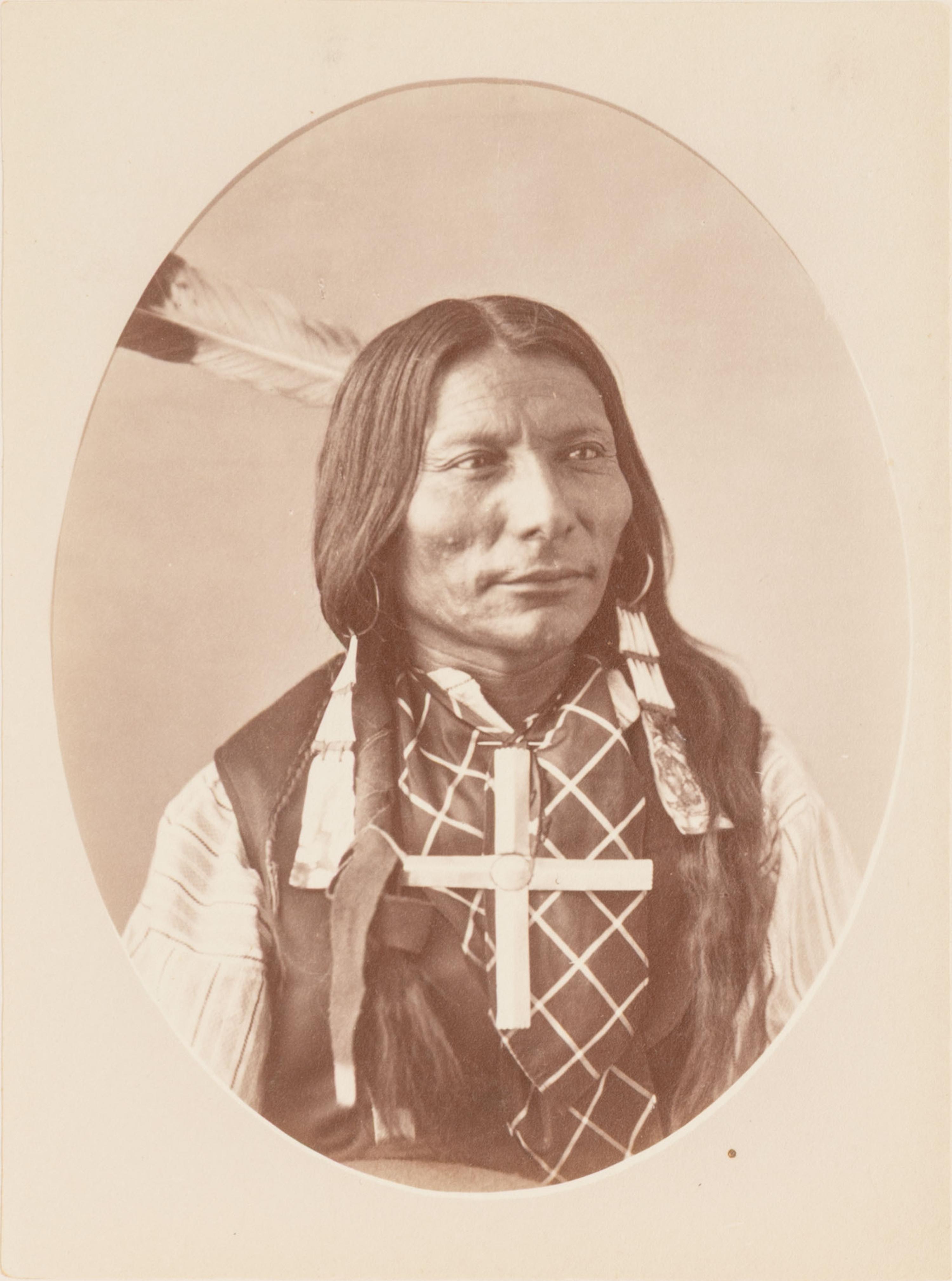 GARDNER, Alexander (1821-1882), photographer. Albumen photograph of Lone Wolf, Tchan-Gm-Ani-To-I-Sh-Na-Lah. Washington, DC.