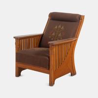Jugendstil Lounge Chair, c. 1900