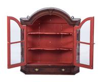 A Queen Anne Molded Oak Table Top Display Cabinet