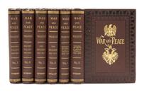 TOLSTOY, LEO. War and Peace. NY, 1886. 6 vols. First edition in English.