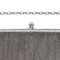 FRENCH, BELLE ÉPOQUE, PLATINUM AND DIAMOND PURSE