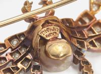 A Tiffany & Co. Paulding Farnham Antique Diamond and Pearl Spider Brooch Paulding Farnham for Tiffany & Co.