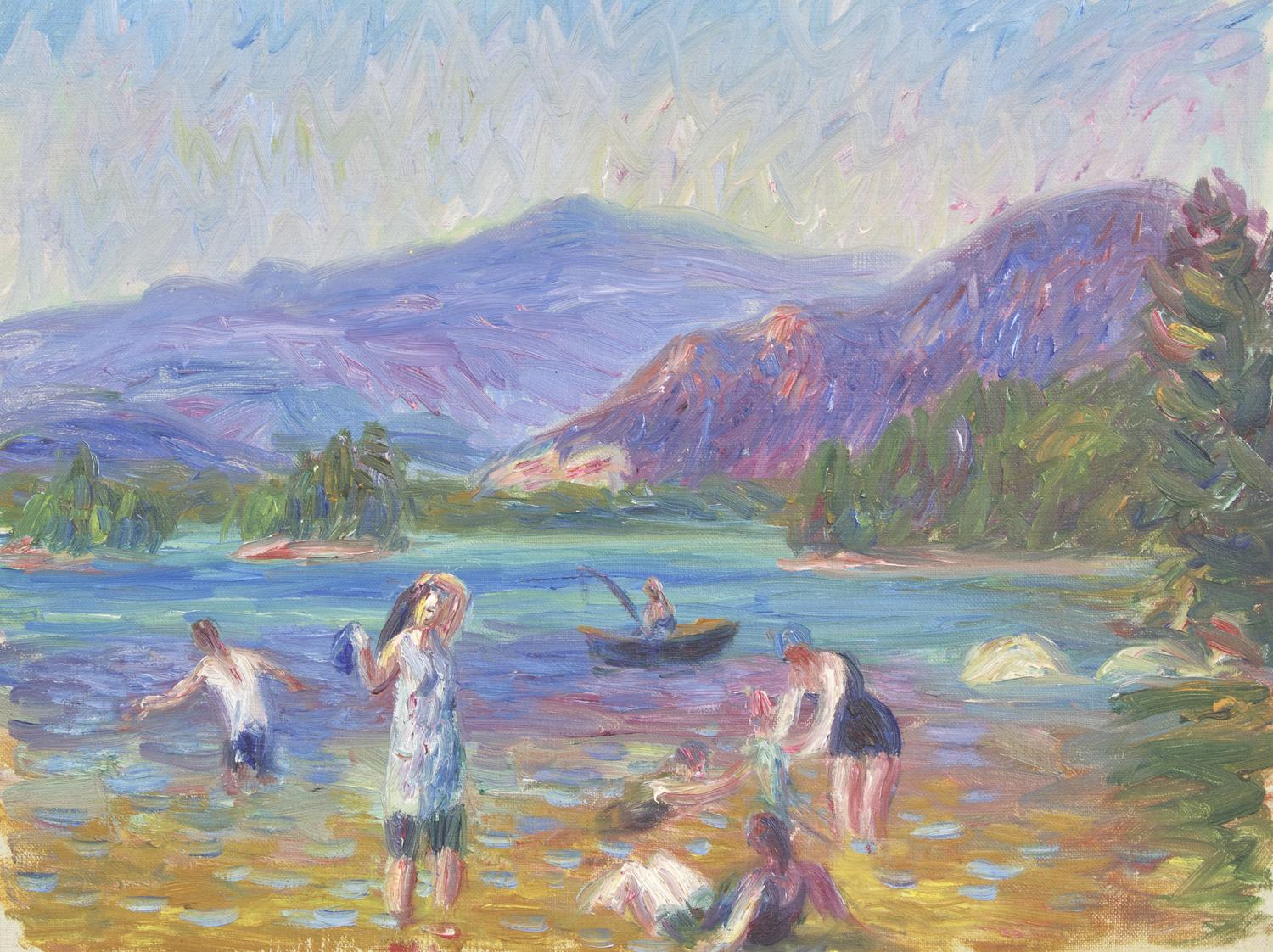 William Glackens (American, 1870-1938) — Bathers, Walker’s Pond (New Hampshire), c. 1922