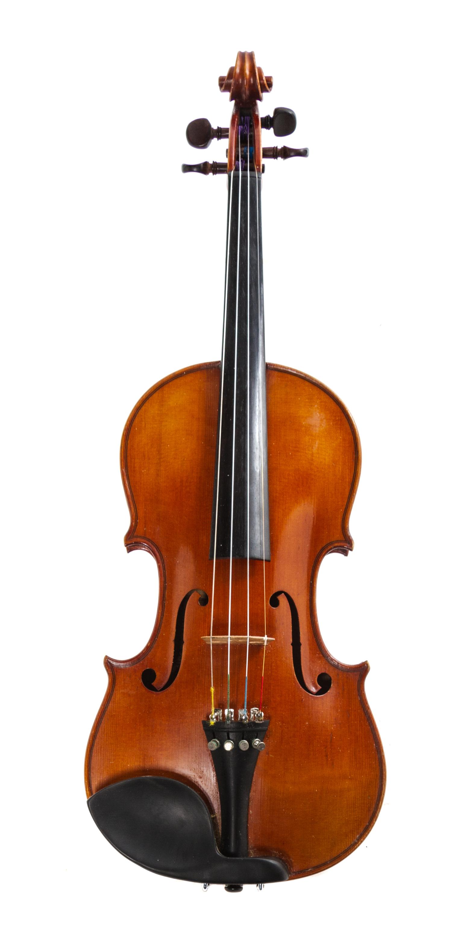 A Full Size Violin, LUCIEN SCHMITT, GRENOBLE, Length of back 35.9 centimeters. — LUCIEN SCHMITT, GRENOBLE,