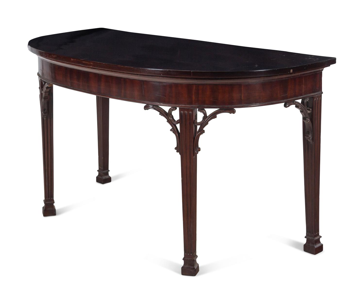 An Irish George III Mahogany Console Table