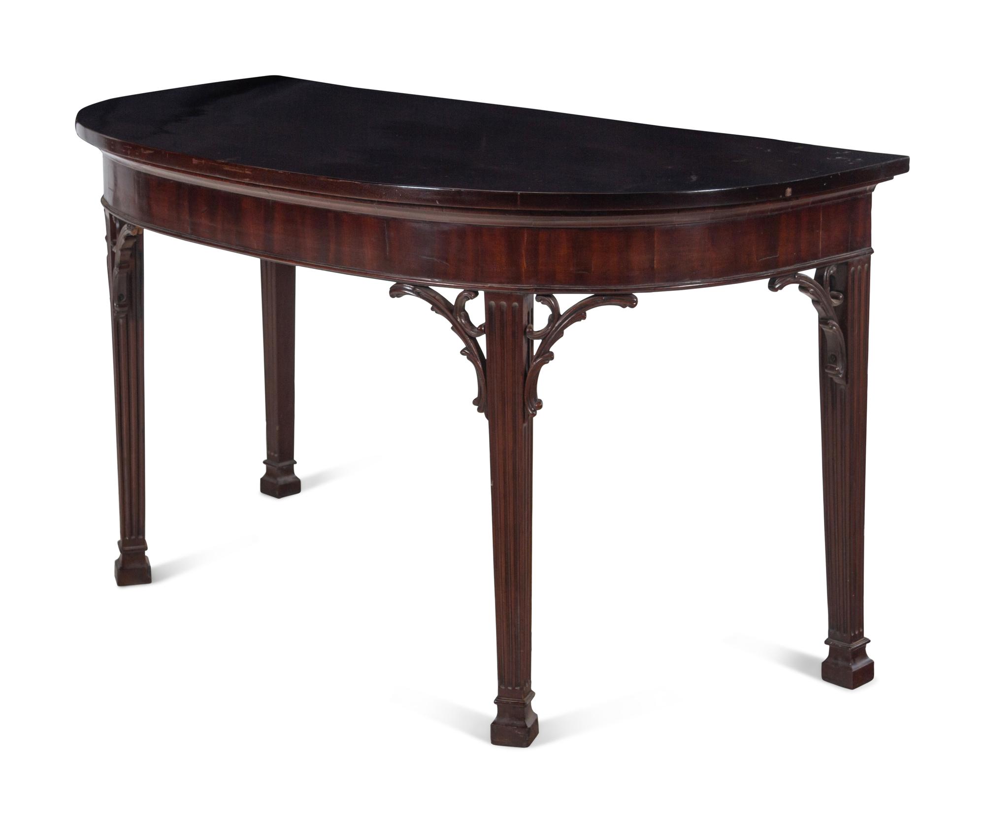 An Irish George III Mahogany Console Table