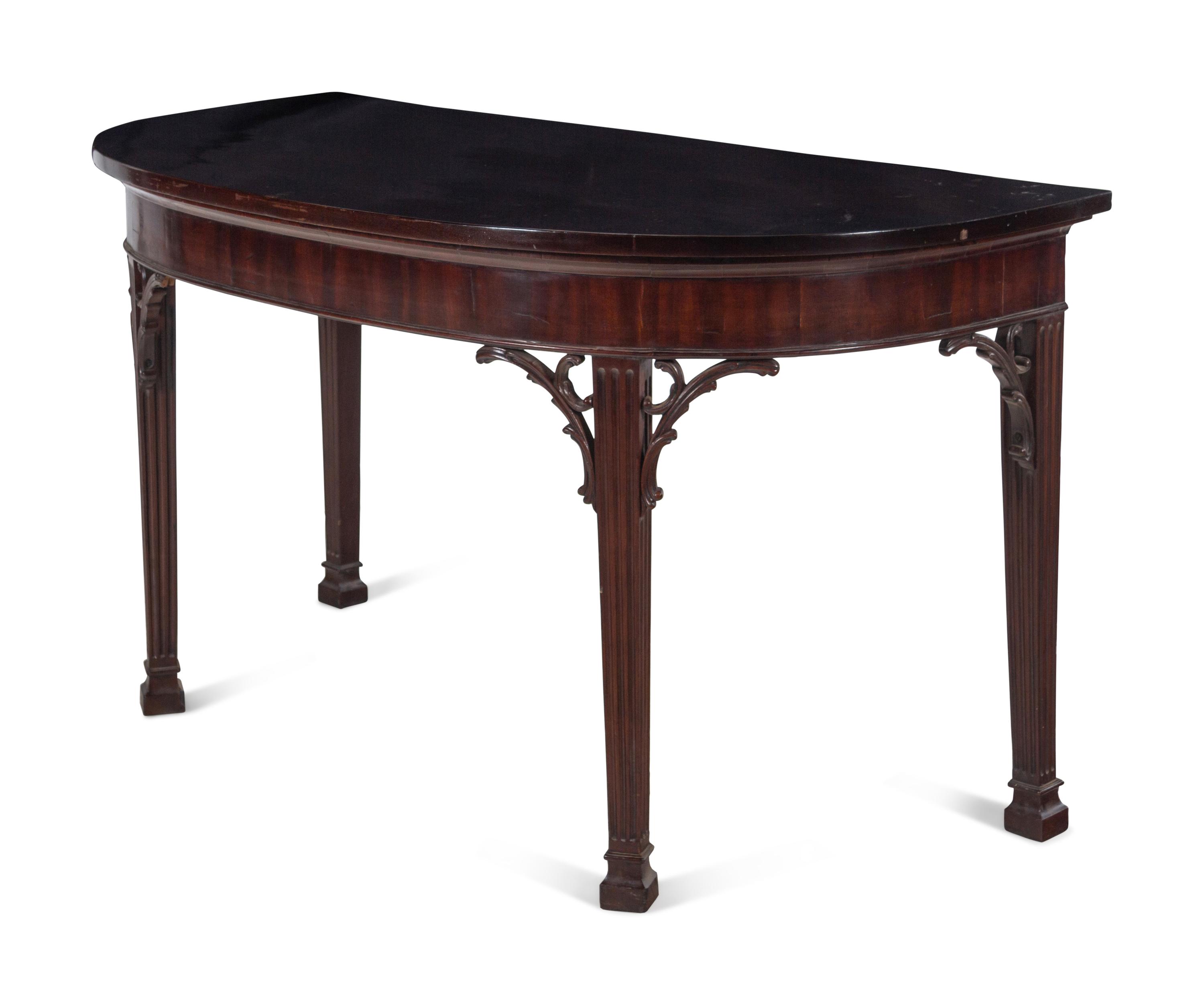 An Irish George III Mahogany Console Table