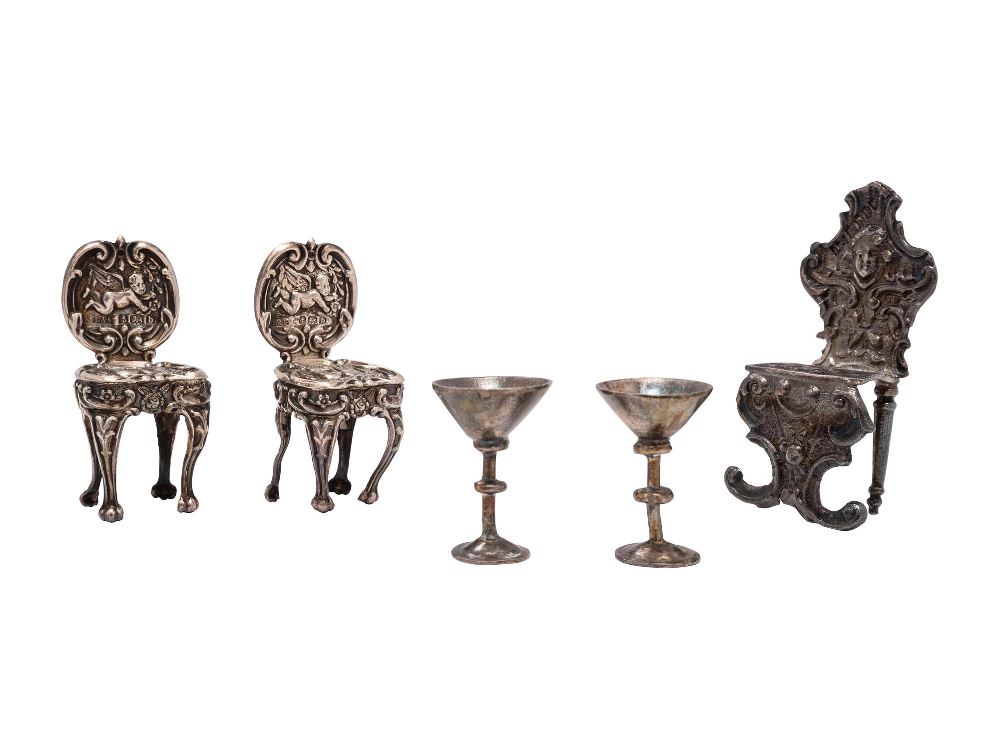 Eleven Silver Miniature Articles
