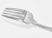 A set of six Art Nouveau .9584 silver salad forks, Martelé, Gorham Mfg. Co., Providence, RI, circa 1905
