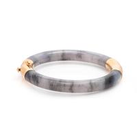 Icy Grey Jade Bangle Bracelet