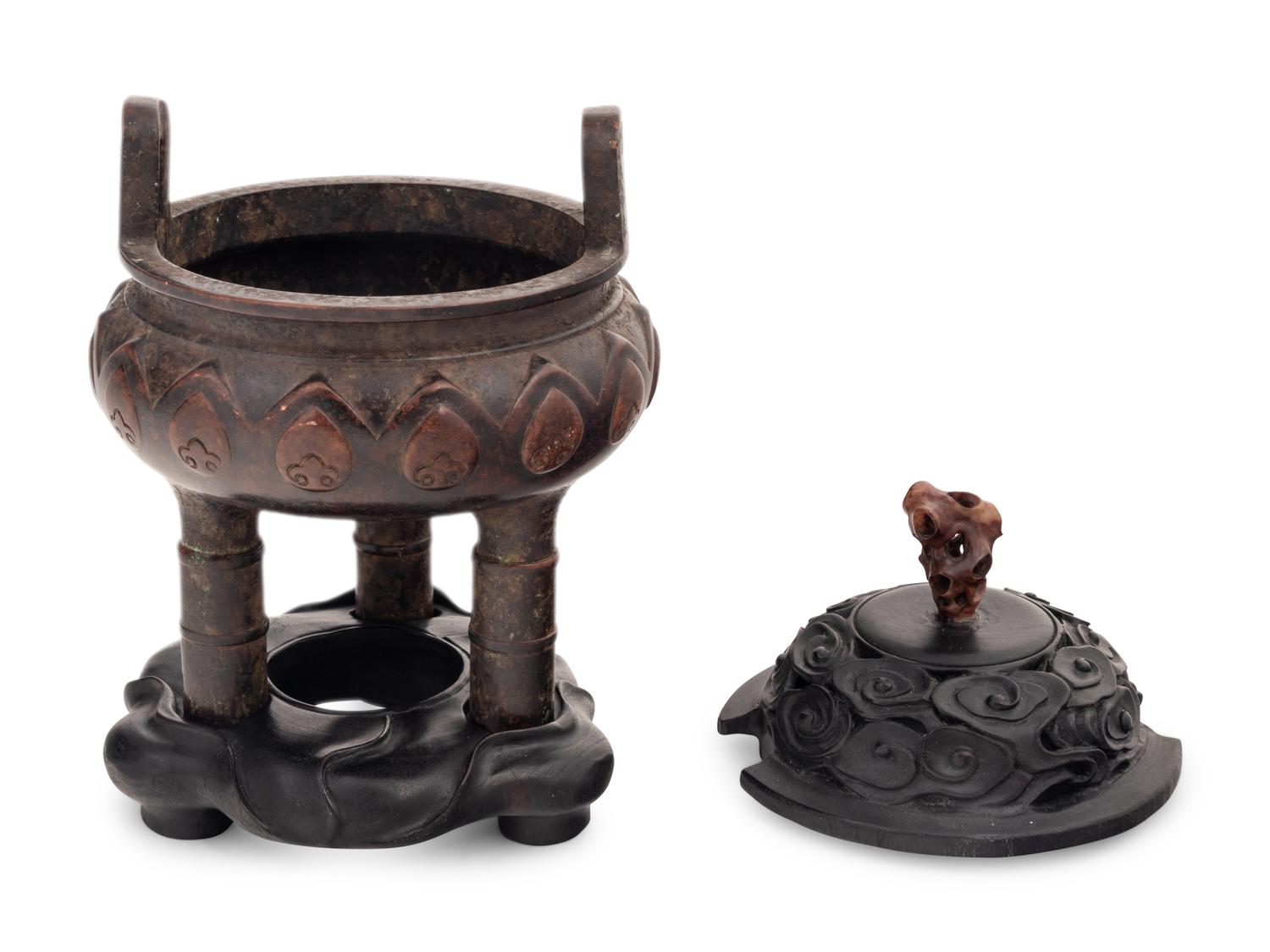 A Chinese Bronze Incense Burner