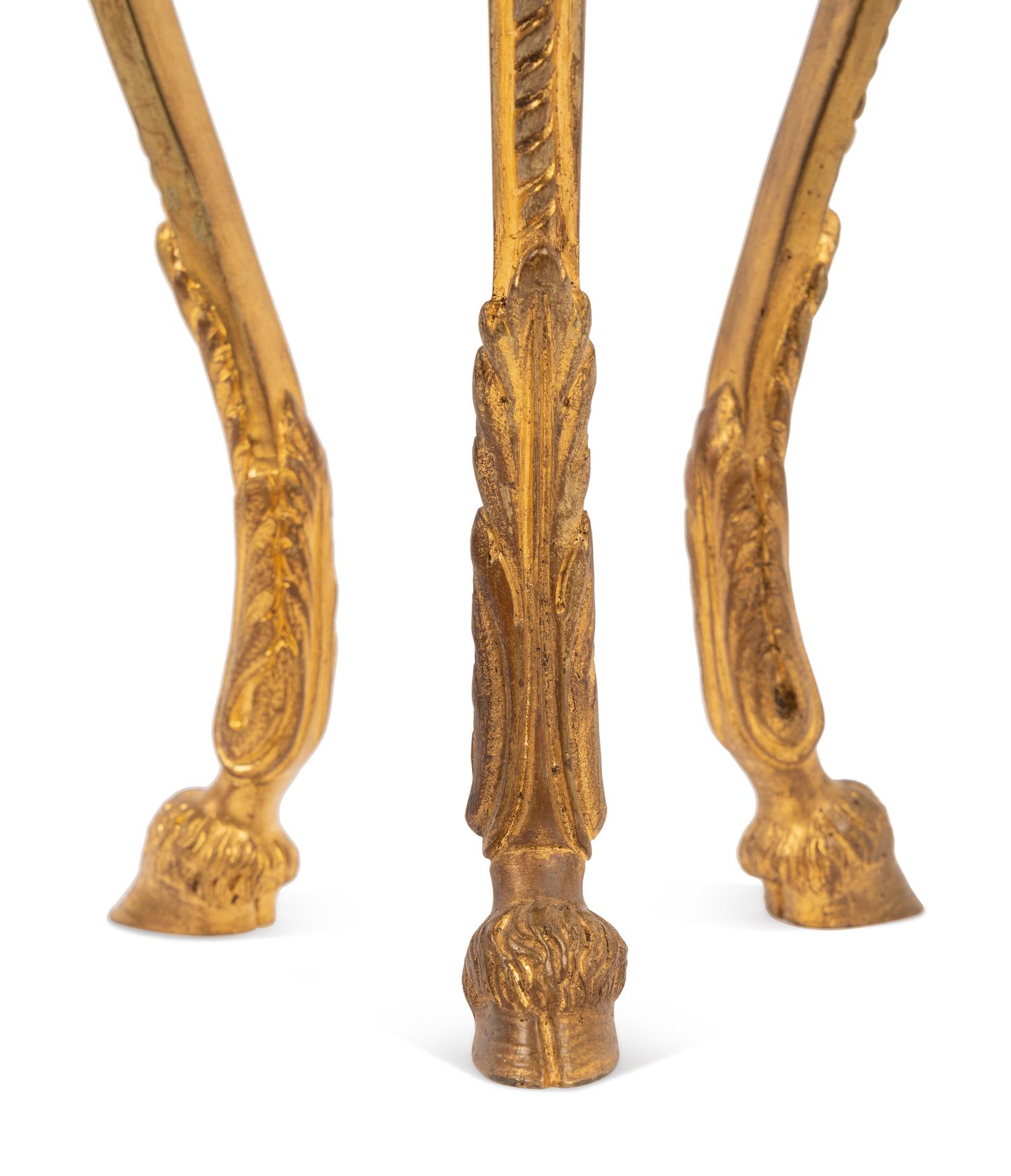 A Continental Gilt Bronze Mounted Marble Cassolette
