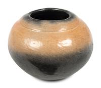 Black and Sienna Pottery Bowl