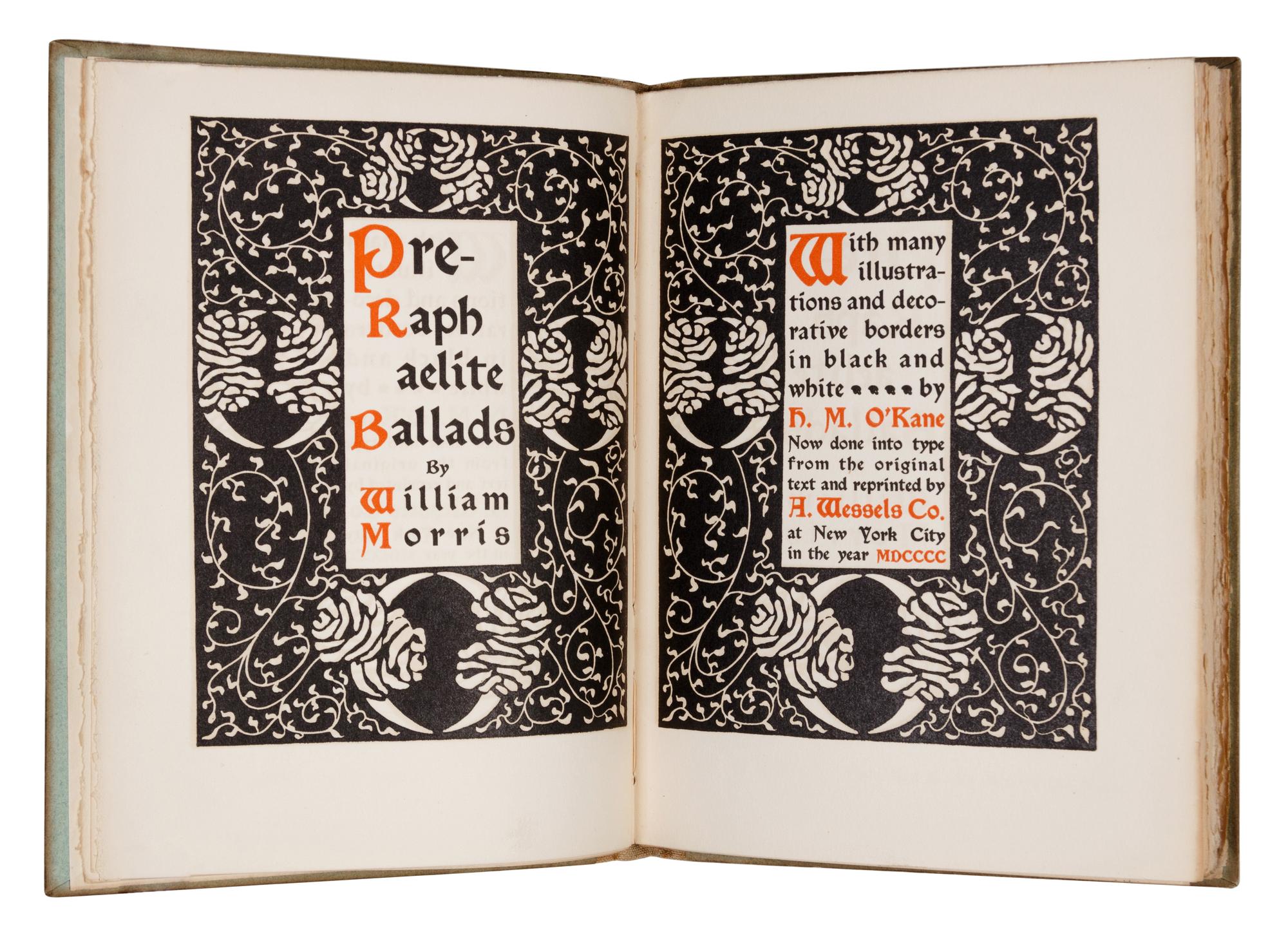 [KELMSCOTT PRESS]. MORRIS, William (1834-1896). 2 later reprints of works by Morris, comprising: