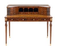 A Georgian Style Mahogany Carlton House Desk