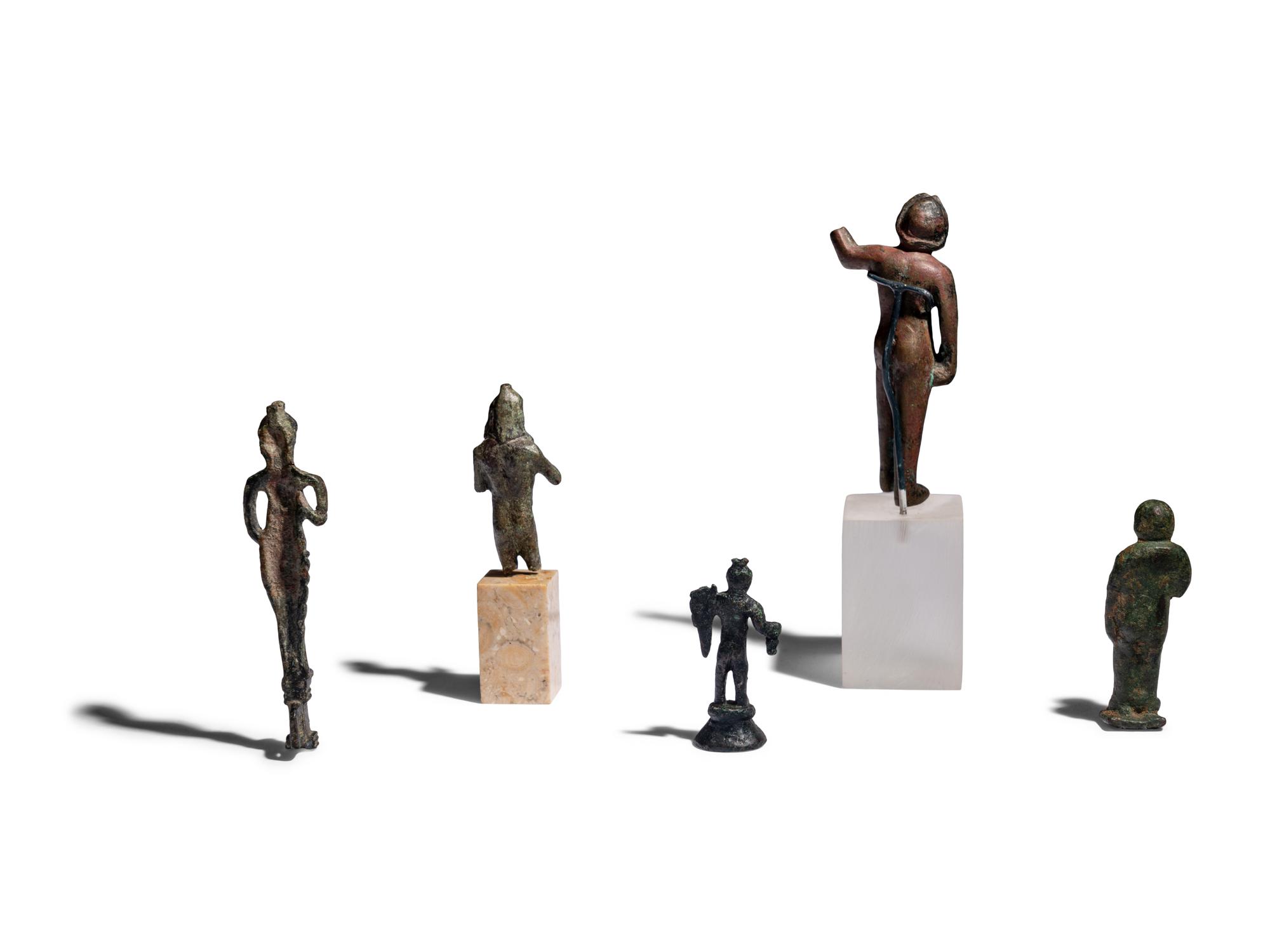 Six Roman Bronze Figures