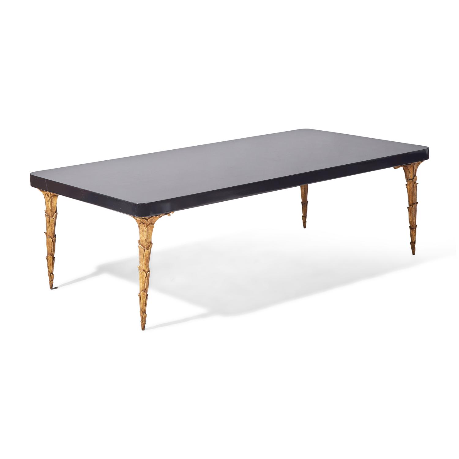 A Black Lacquer and Gilt Bronze Coffee Table