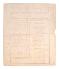 [HARRISON, William Henry]. A group of broadsides, handbills, and manuscripts related to the funeral of William Henry Harrison.