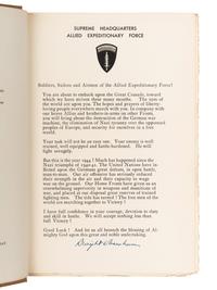 EISENHOWER, Dwight D. (1890-1969). Crusade in Europe . Garden City, NY: Doubleday & Company, 1948.