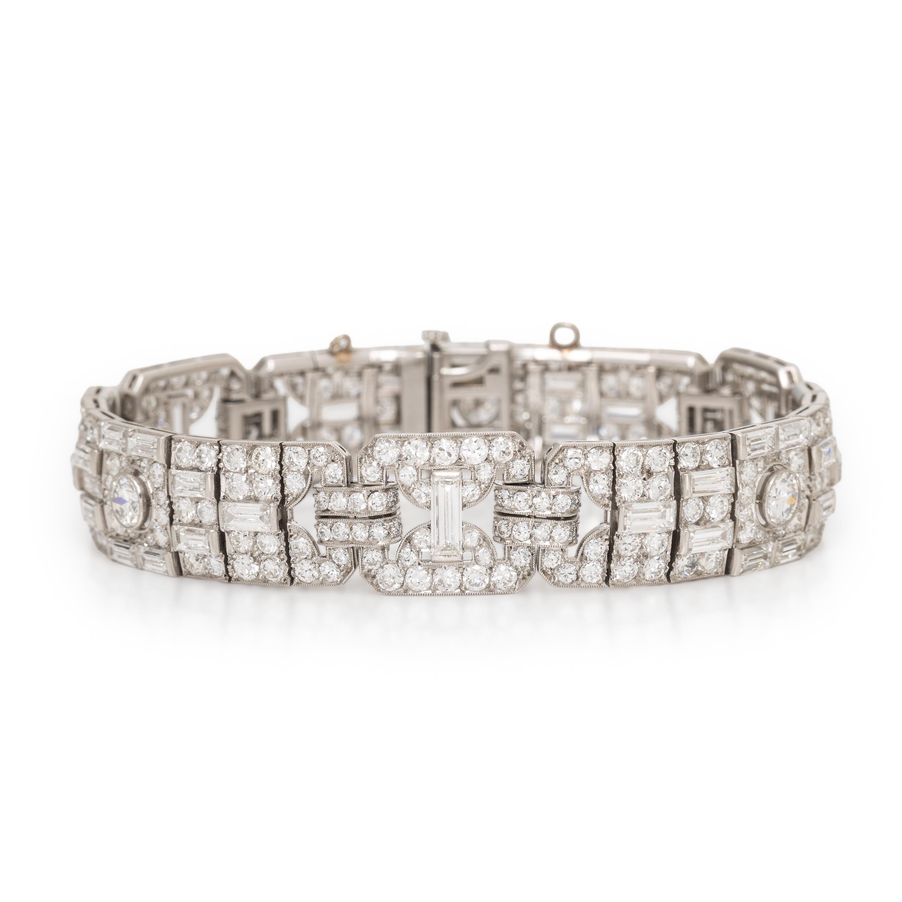 Art Deco, Diamond and Platinum Bracelet