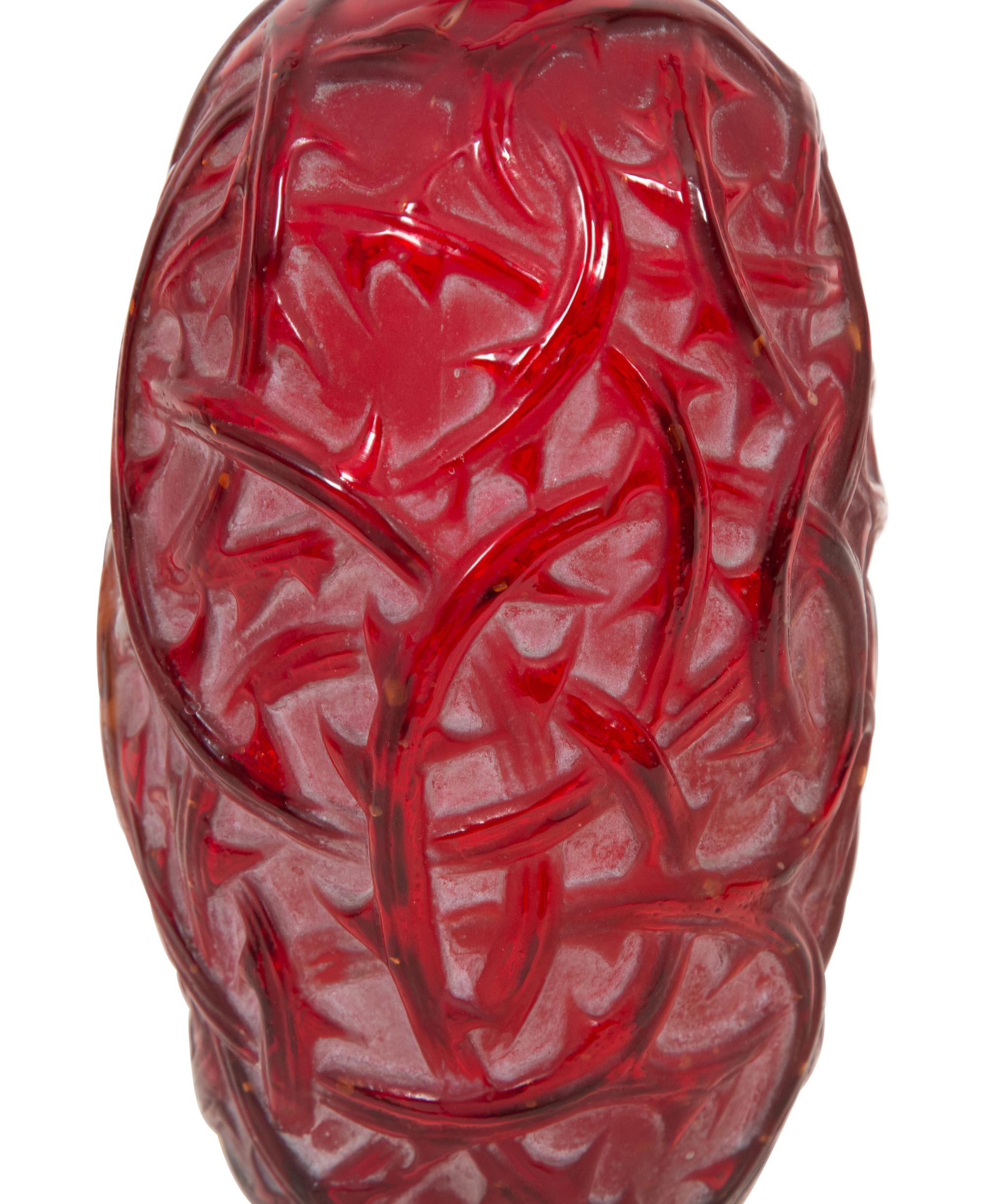A René Lalique Ronces Vase