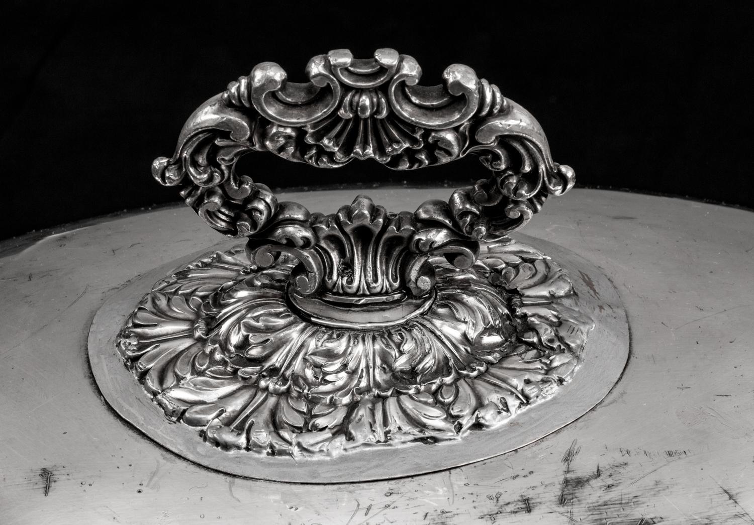 An English Silverplate Warming Tray and Cover — Walker and Hall, Sheffield, Early 20th Century