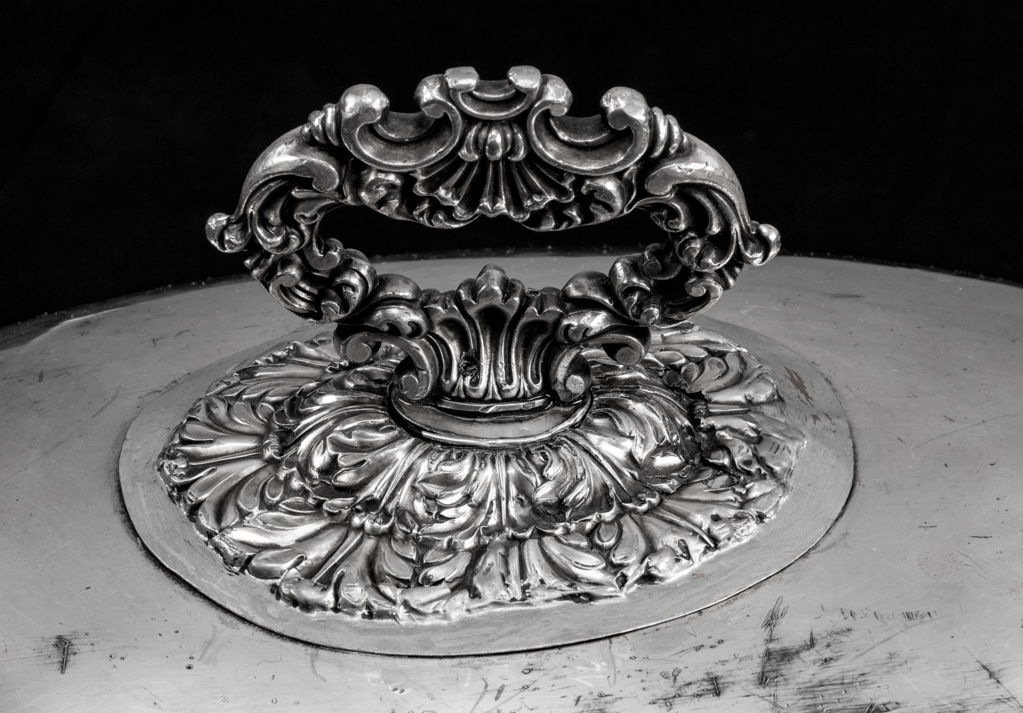 An English Silverplate Warming Tray and Cover — Walker and Hall, Sheffield, Early 20th Century