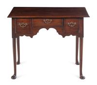A Queen Anne Carved Oak Dressing Table