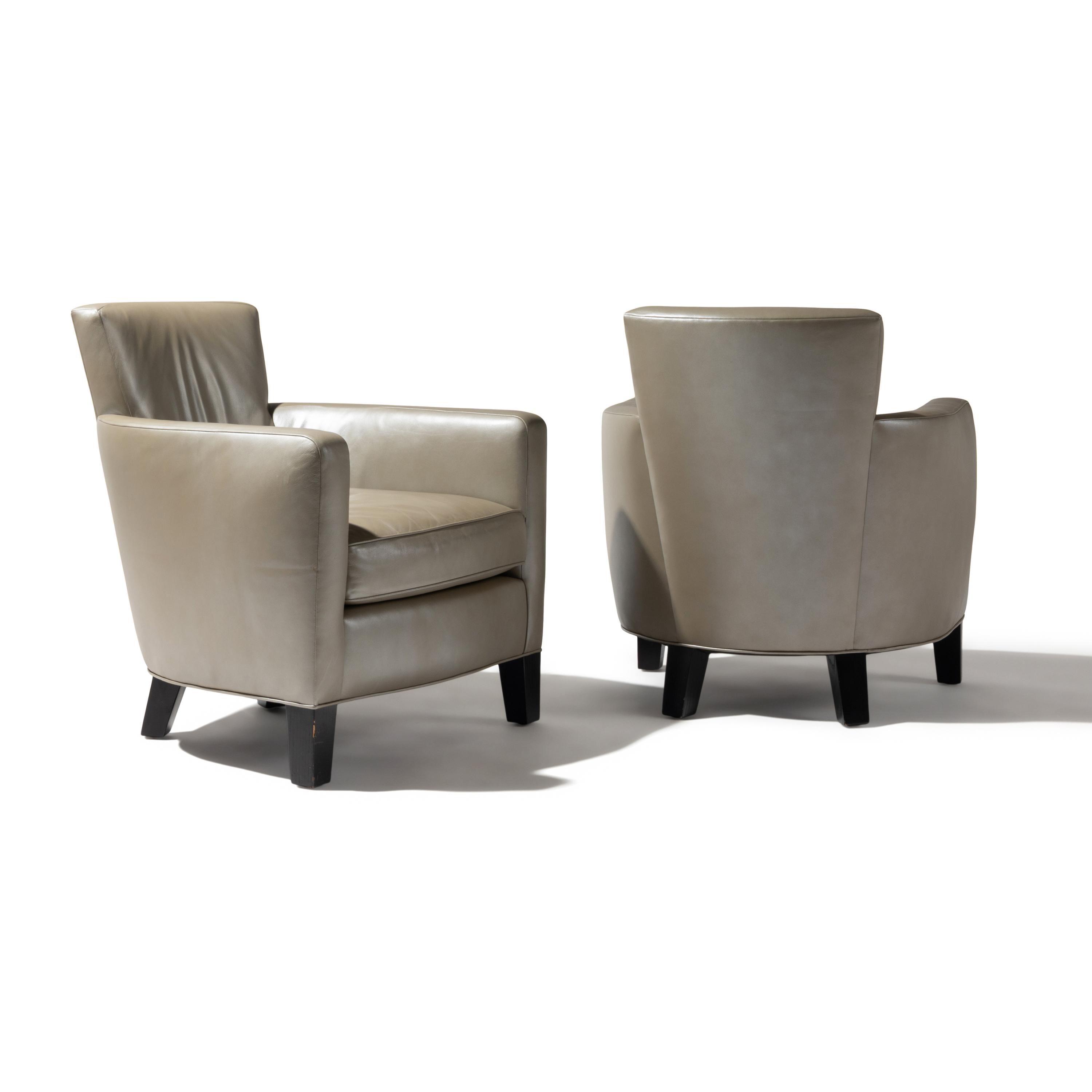 Christian Liaigre (French, 1943-2020) — Pair of Upholstered Library Chairs