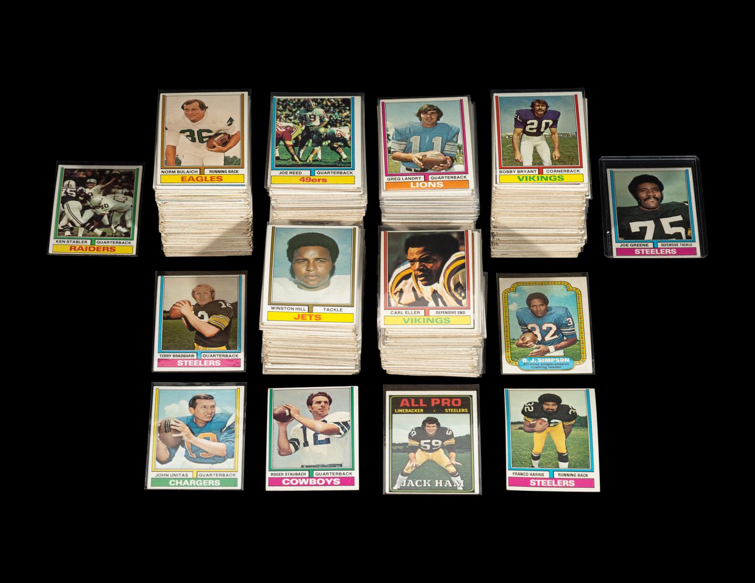 A Complete Set of 1974 Topps Football Cards (528/528)