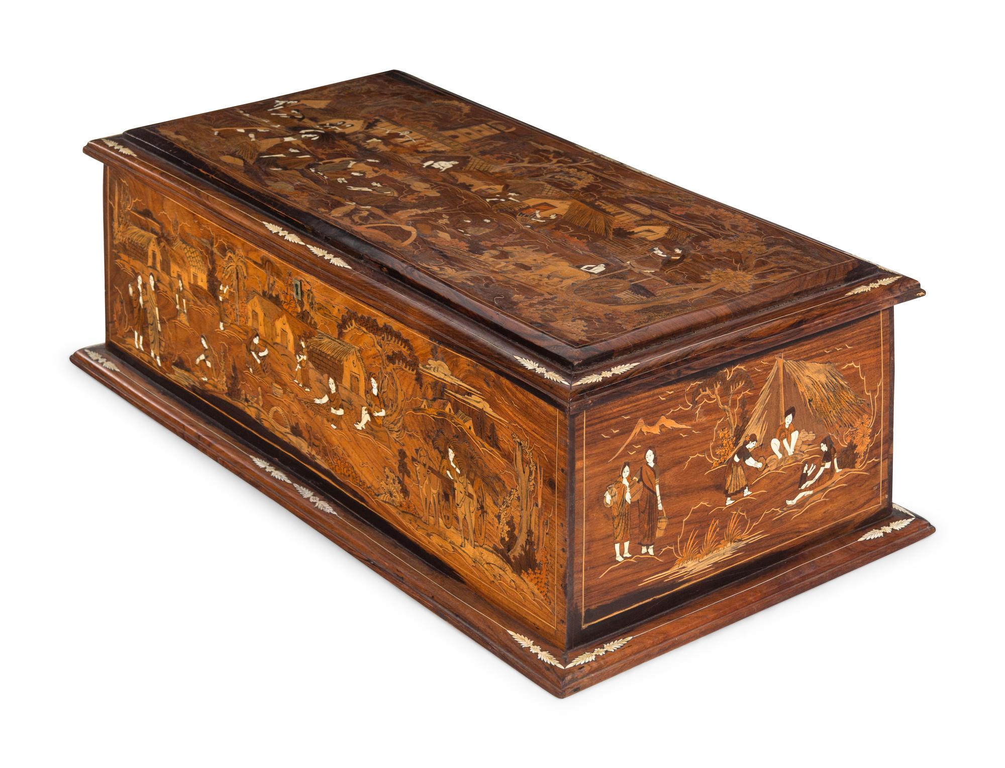 A Continental Marquetry Chest