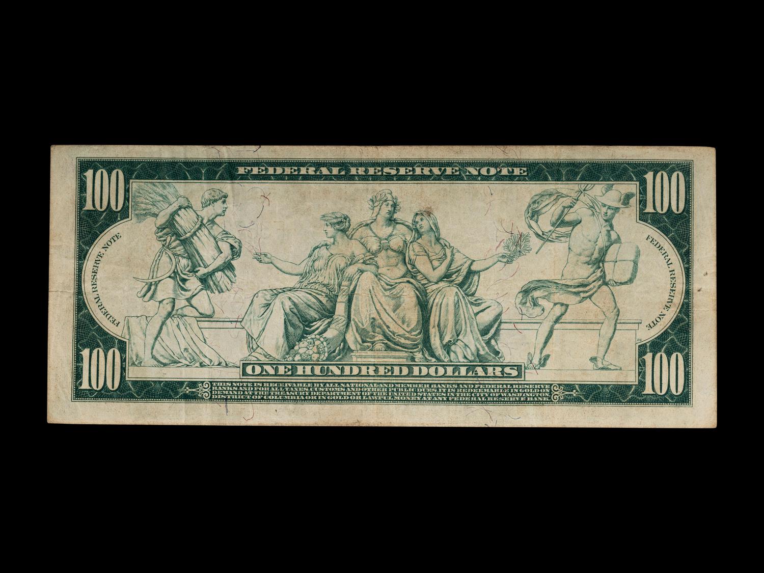 A Series 1914 $100 Federal Reserve Note [Fr. 1128]