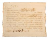 MORRIS, Robert (1734-1806). Document signed ("Robt. Morris") as Pres. of the North American Land Co.